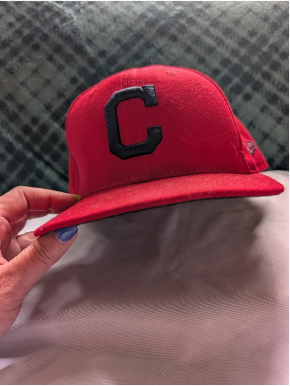 New Era 59FIFTY Cleveland Indians MLB On-Field Fitted Cap Red/Black Size 7 3/8